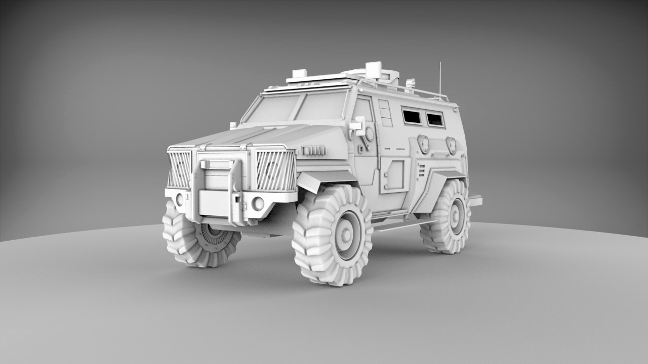 ArtStation Cargo Jeep