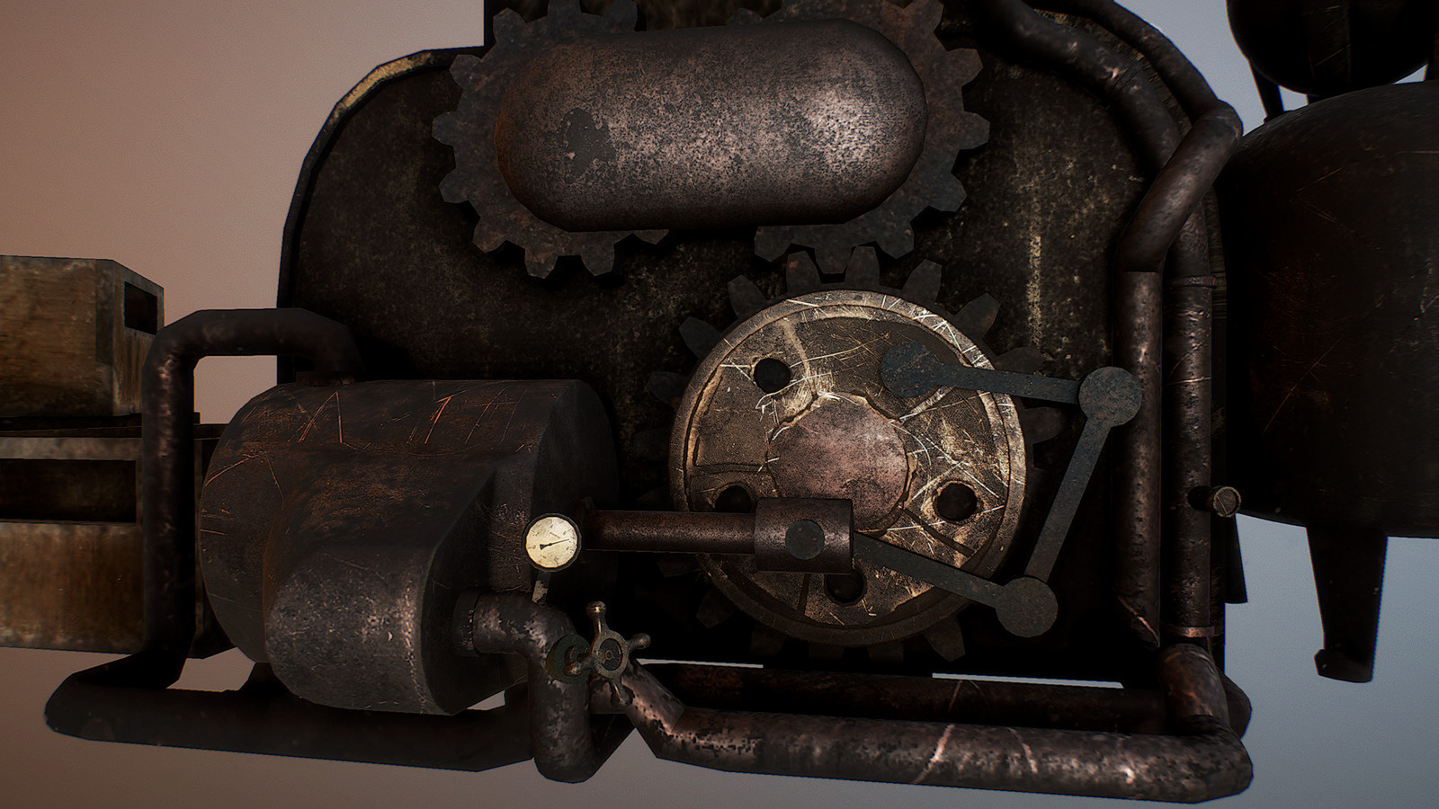 Each asset was designed from reference and could hypothetically run on steam power if actually created. Everything needed to look like it would work in real life.