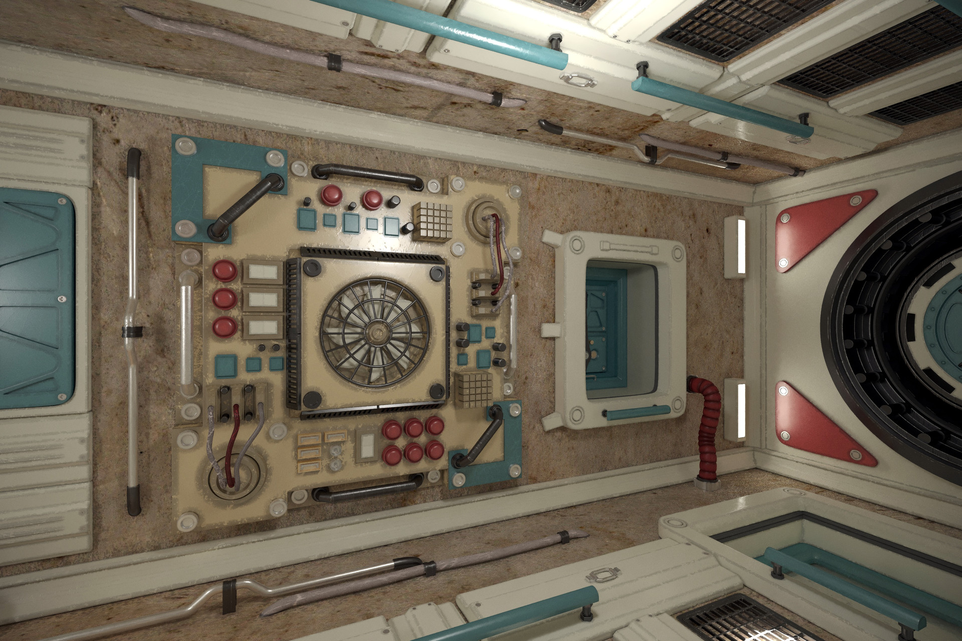 Artstation Interior Of The Spaceship Ruslan Ibragimov
