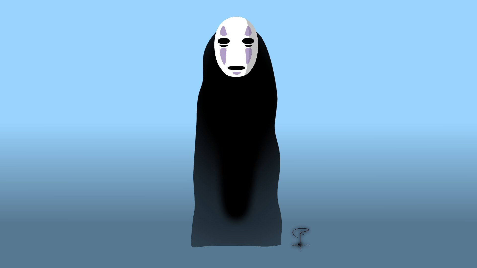 Ronaldo Pablo No Face Spirited Away Ghost,Aesthetic Anime Painting Easy