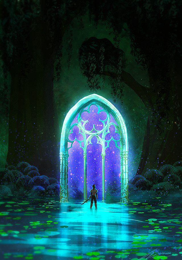 Магический портал. Магические врата. Линн Дениз. Магические врата фэнтези. Портал фэнтези. Волшебная арка.