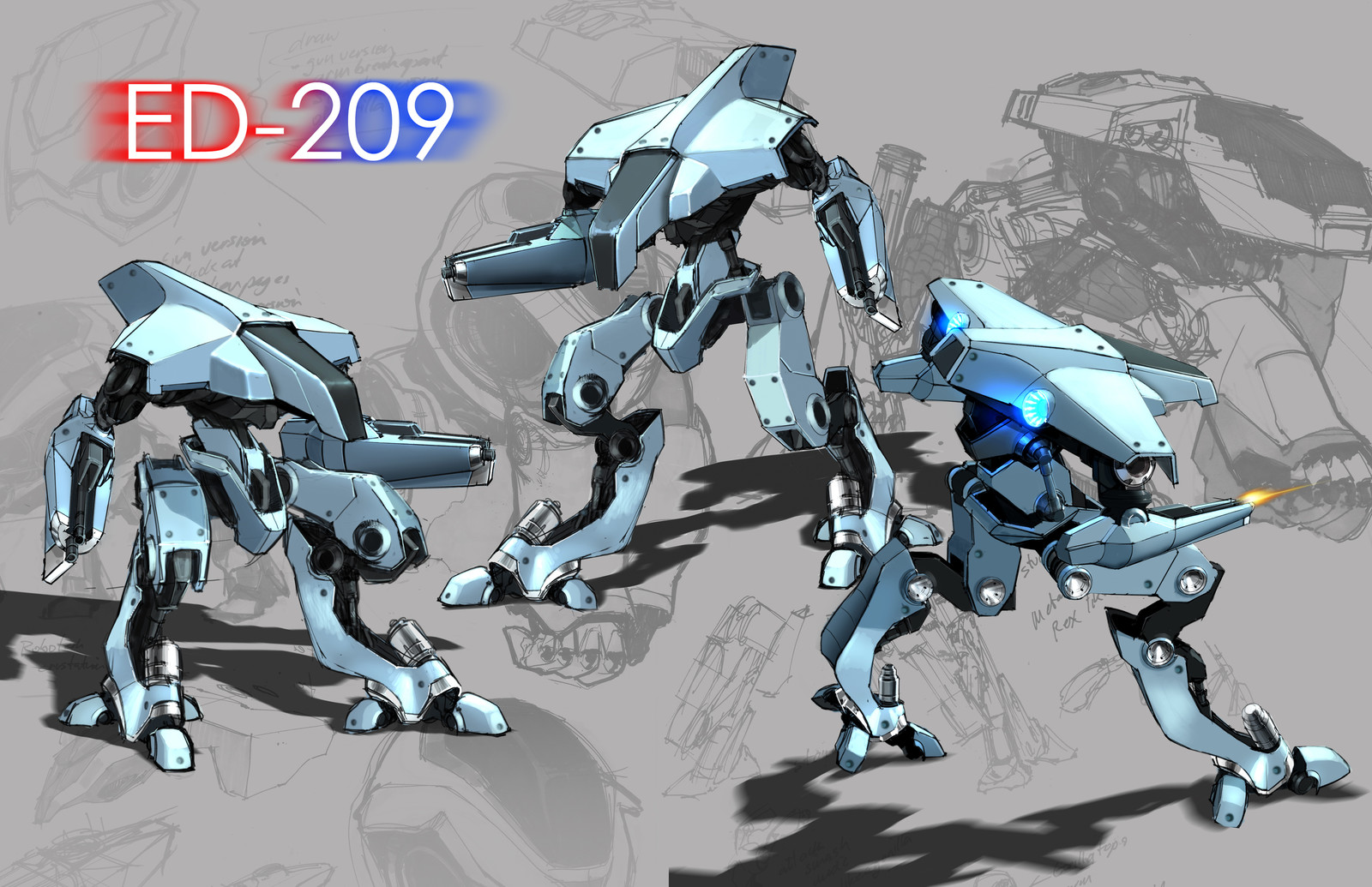My first (very old) first attempt at a ED-209 redesign