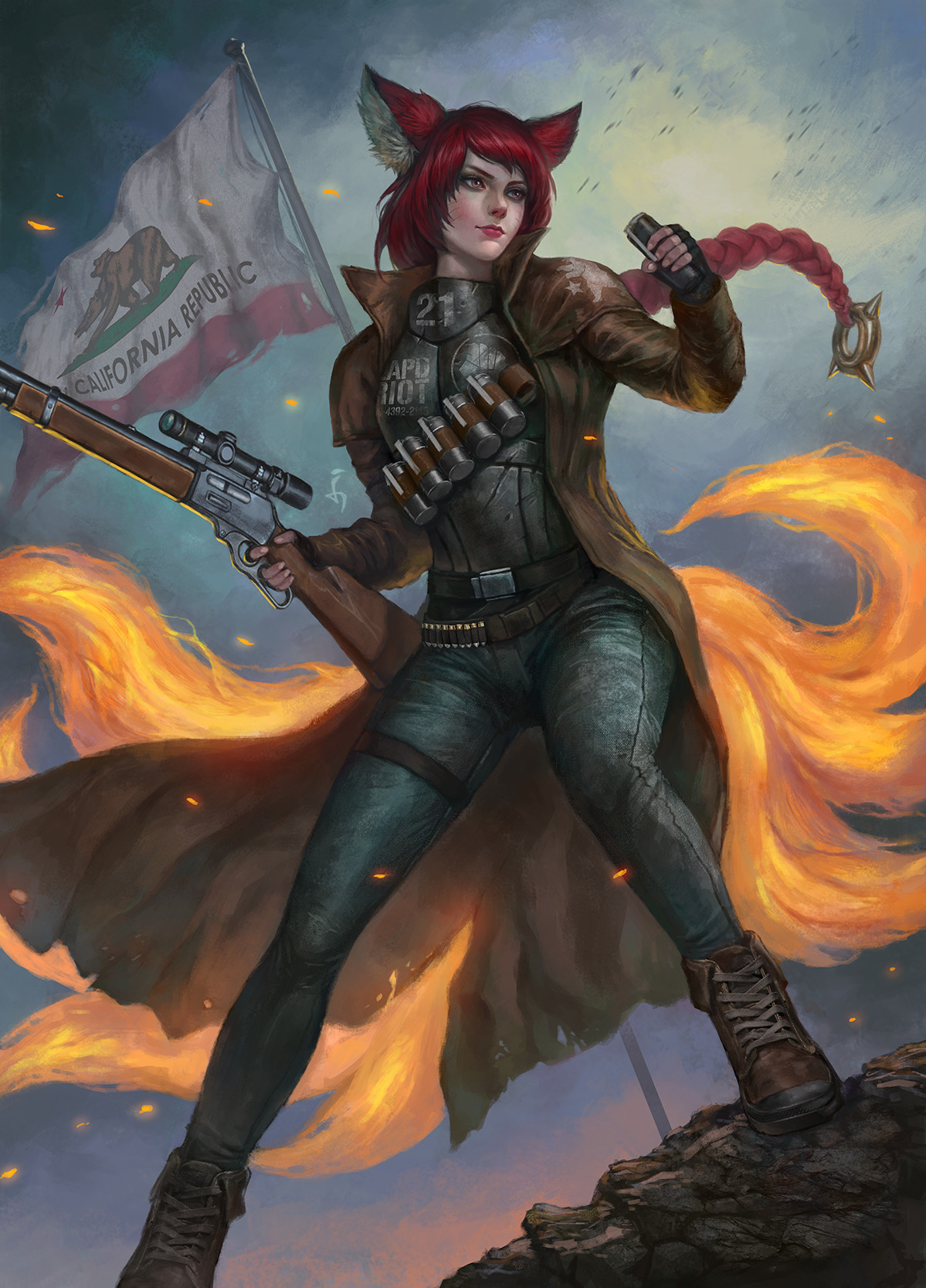 Artstation Ahri Ncr Ranger Angan Kelana