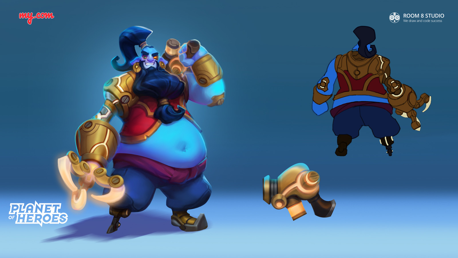 Concept art of Bluebeard of the Lamp