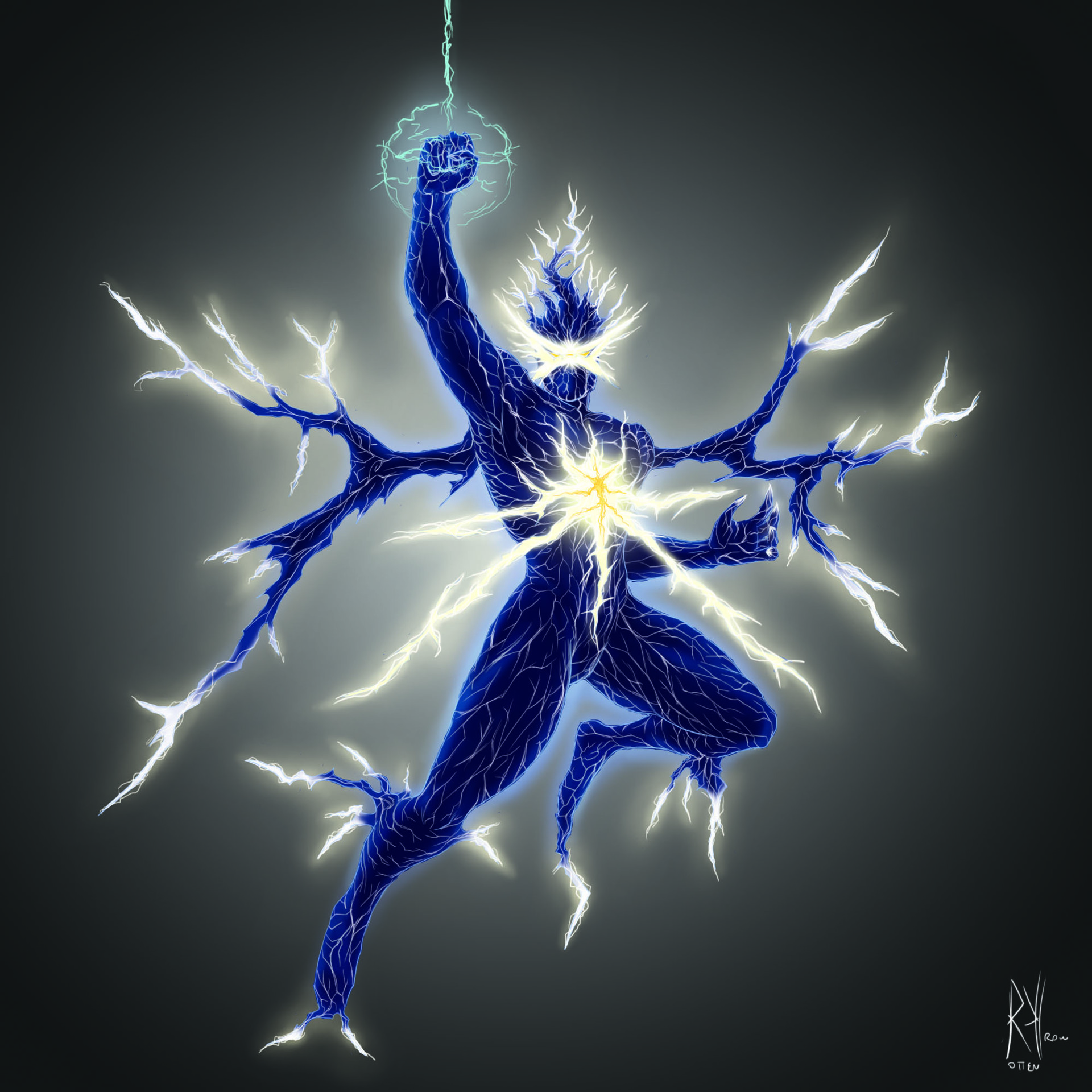 Marc Moreno Electric man, the living thunder