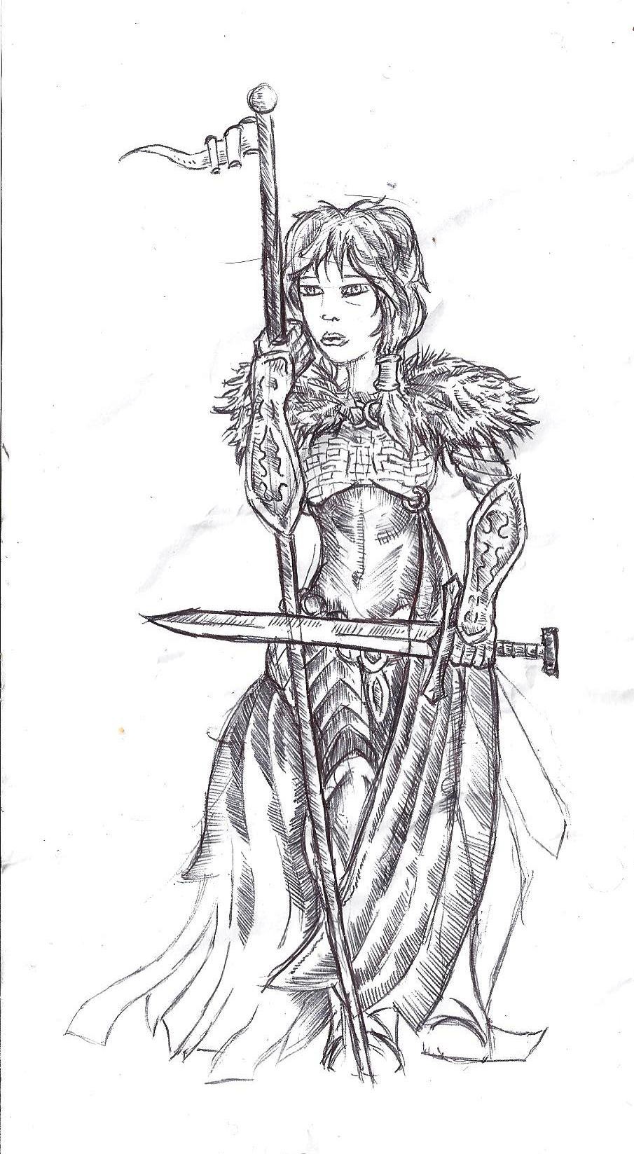 ArtStation - Warrior Woman (Rough)
