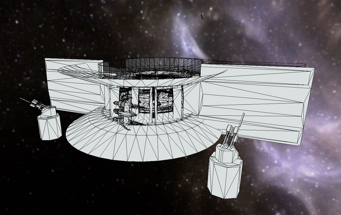 Outside the station (wireframe)