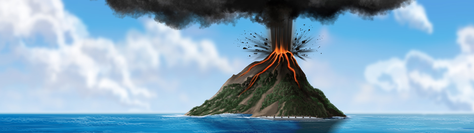 Steve Hidook Jurassic World Fallen Kingdom Hishe Background Art This version of jurassic world fallen kingdom is what you see in the trailer. fallen kingdom hishe background art