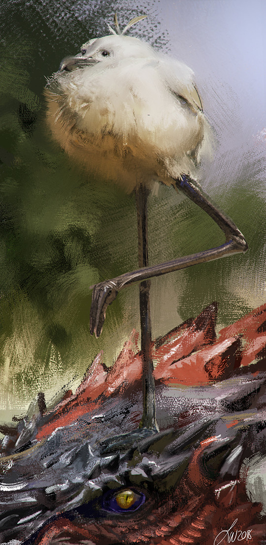 Artstation Monster Hunter World Downy Crake And Rathalos