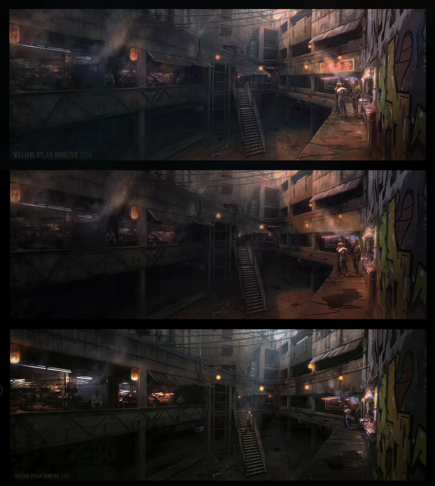 Here's a process pick starting with the original at the bottom the top being the finished rework.