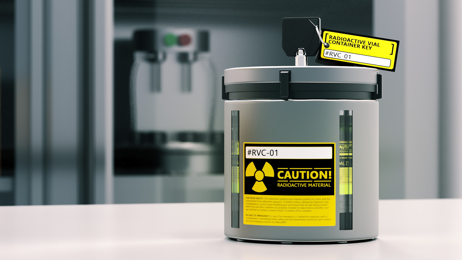 Richard Terry Radioactive Vial Container