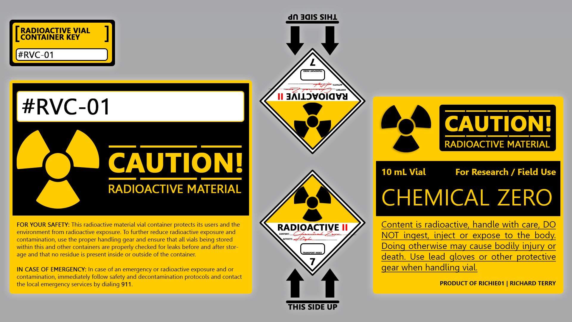 Richard Terry Radioactive Vial Container