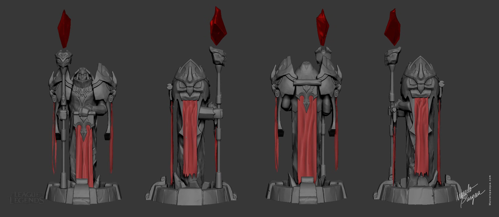 Artstation League Of Legends 29 Foot Statue 9 Meters