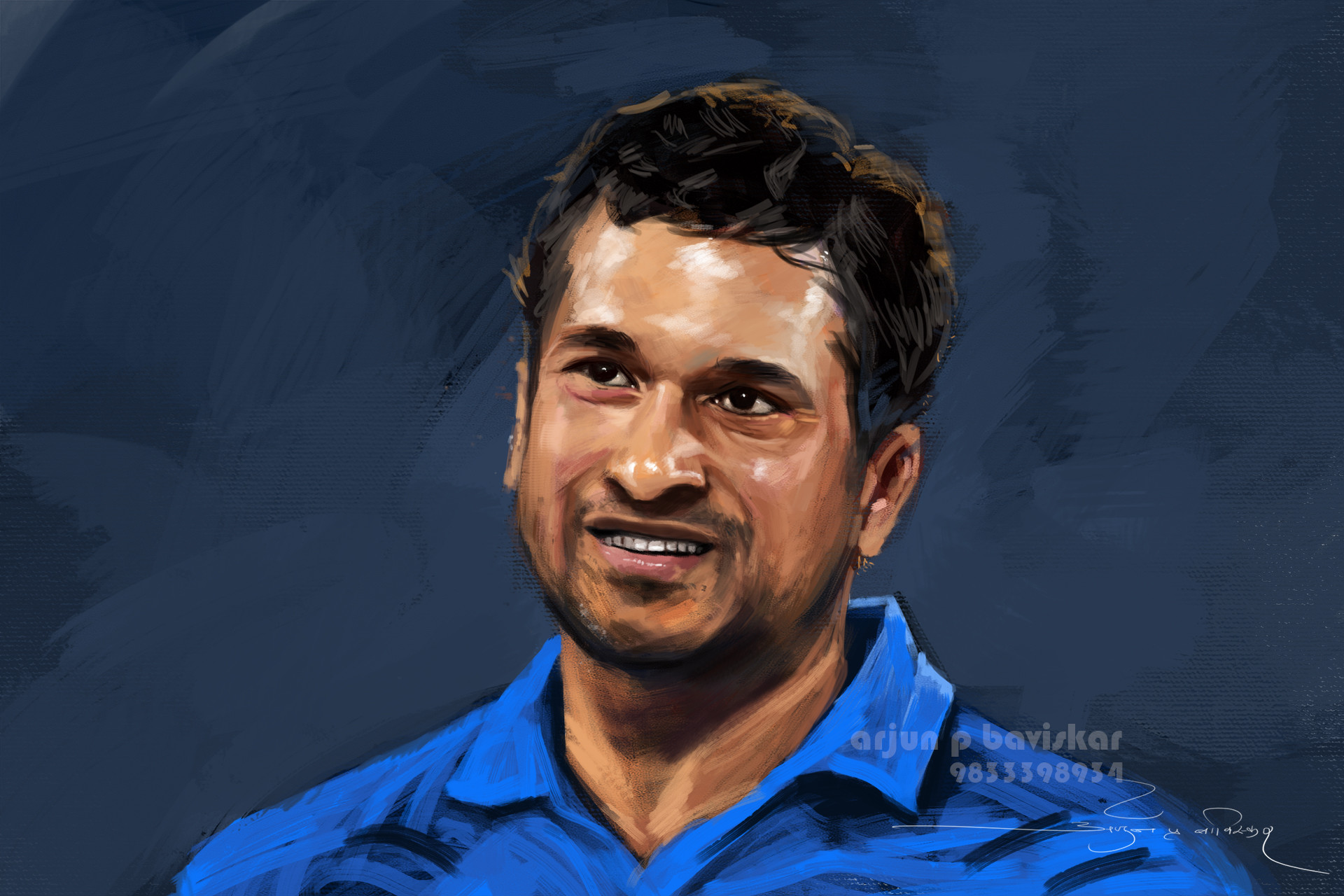 Artstation Sachin Tendulkar Arjun Baviskar
