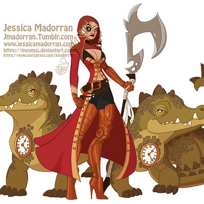 Jessica madorran character design hook 2018 artstation