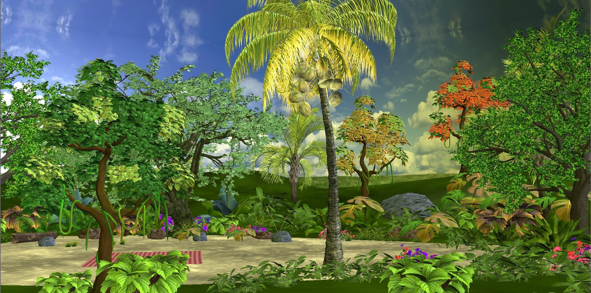  - 3D Jungle Background