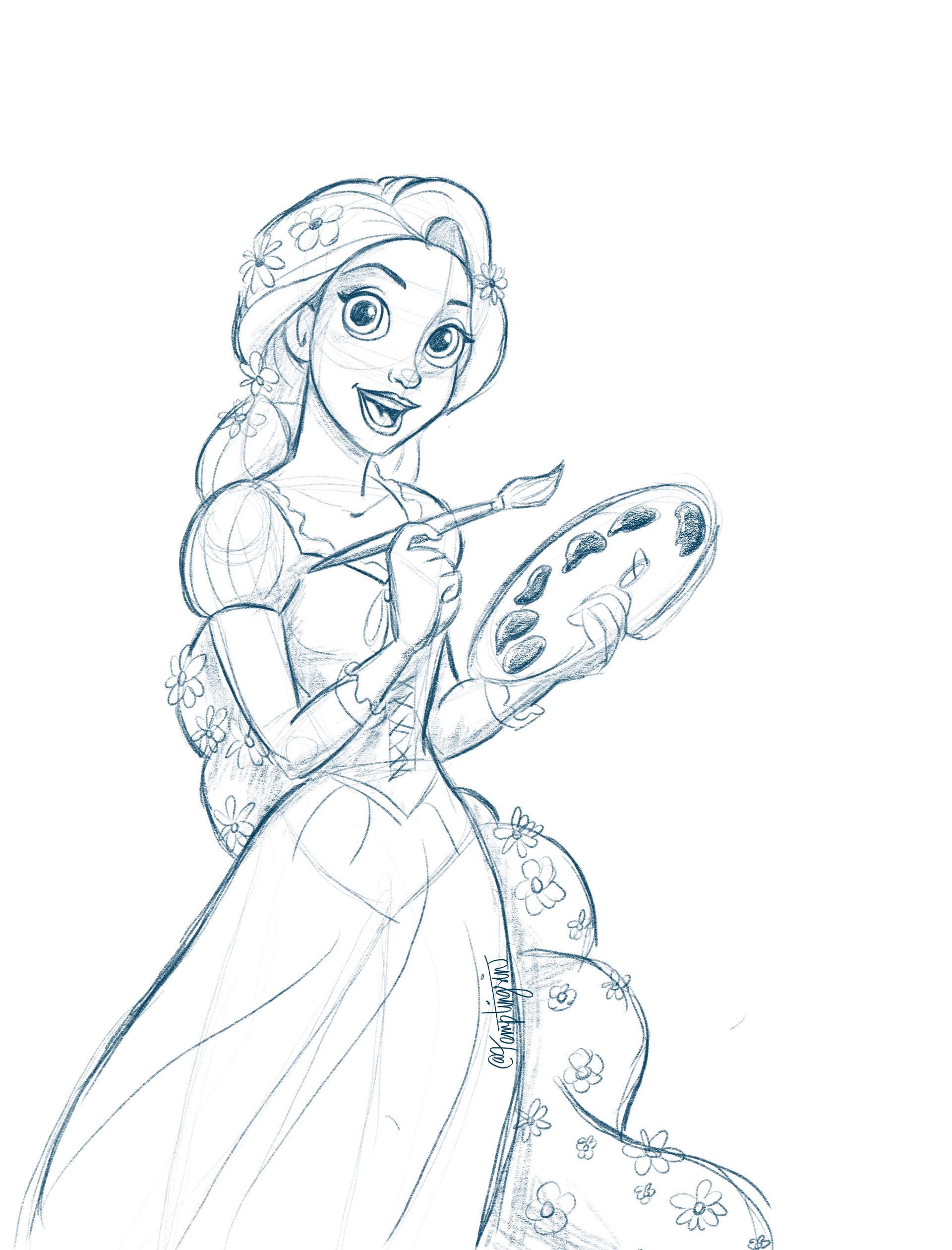 21,585 Princesses Line Drawings Images, Stock Photos, 3D objects, & Vectors  | Shutterstock