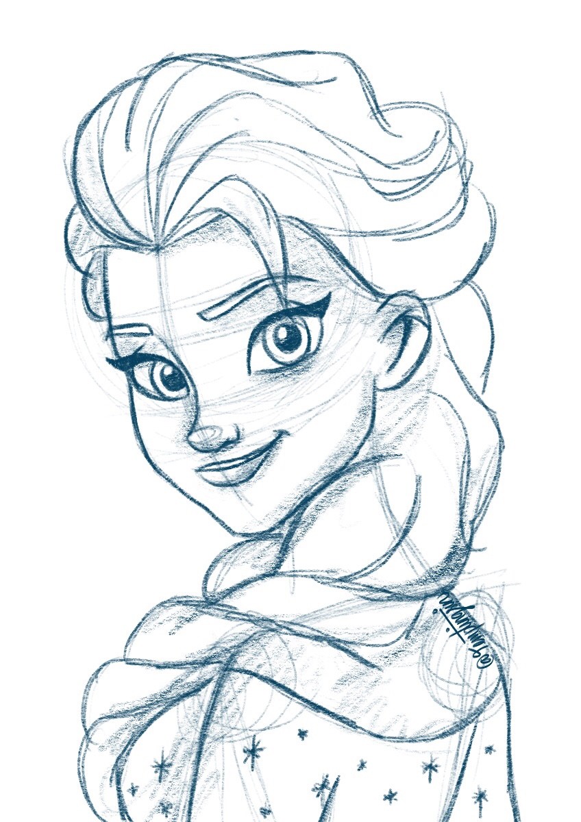 Artstation Disney Princess Sketches