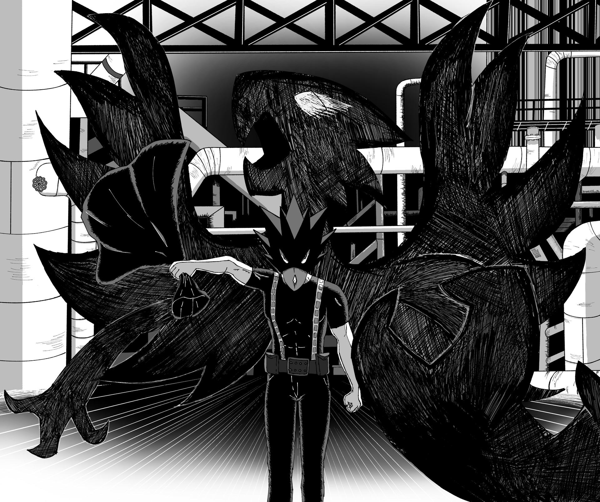Jakub Albl Tokoyami Fumikage My Hero Academia Fanart