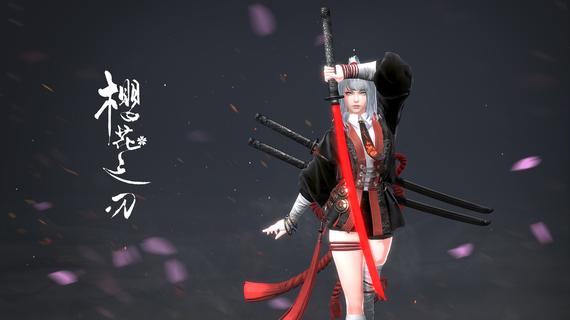 Artstation Female Rode 女浪人 Maiden Samurai 女武士 樱花之刃 Gao Song