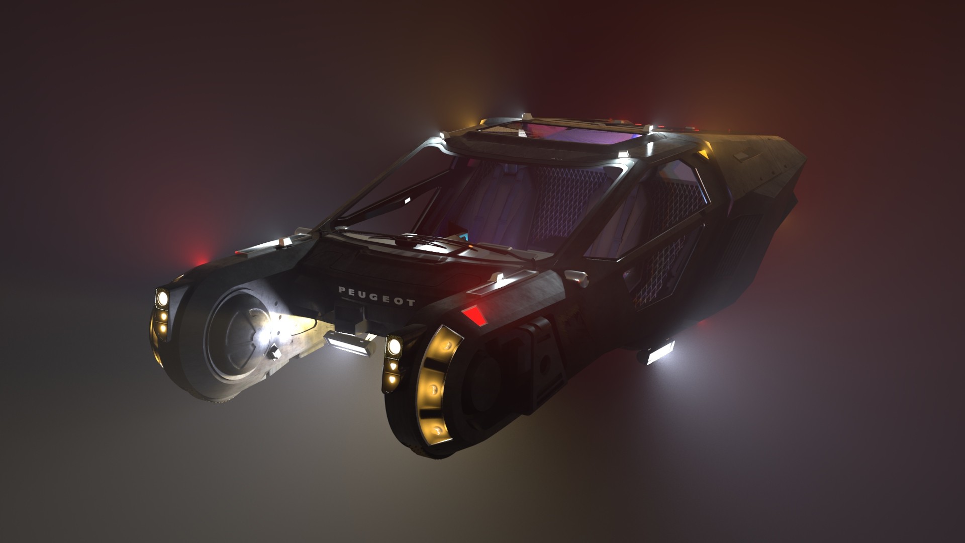 ArtStation - Bladerunner Spinner - Lighting and Rendering