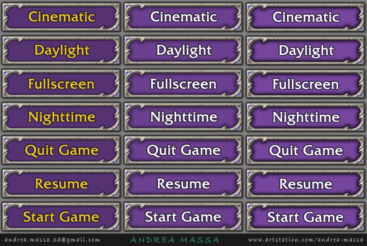 Andrea Massa - Main Menu & UI - Mage Hideout