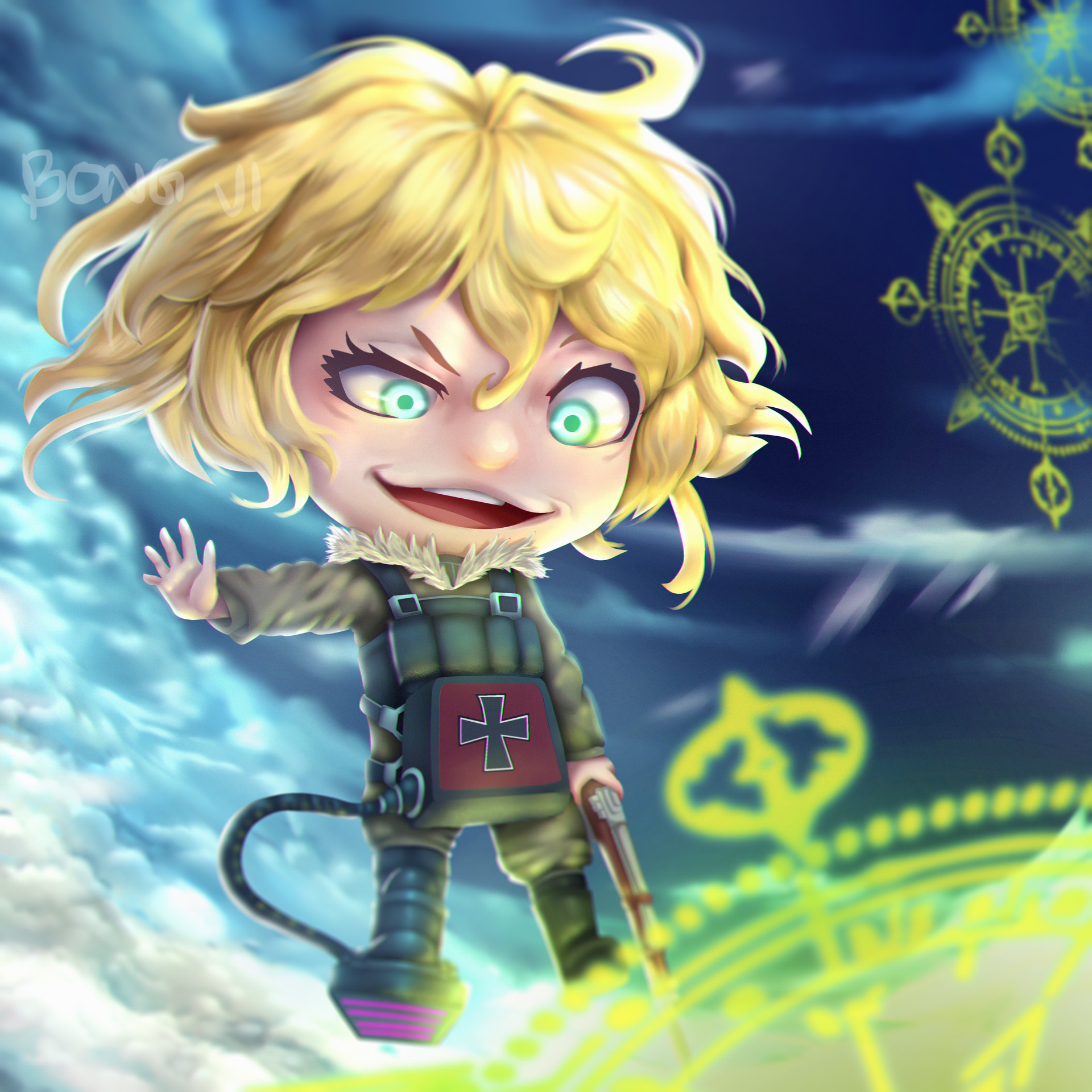 Artstation Tanya Degurechaff Youjo Senki Bong Ji