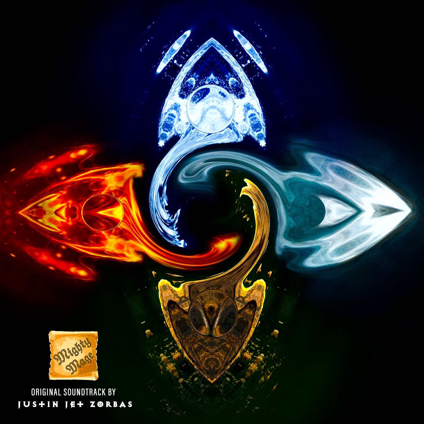 Artstation Album Cover Art Mighty Mage Soundtrack