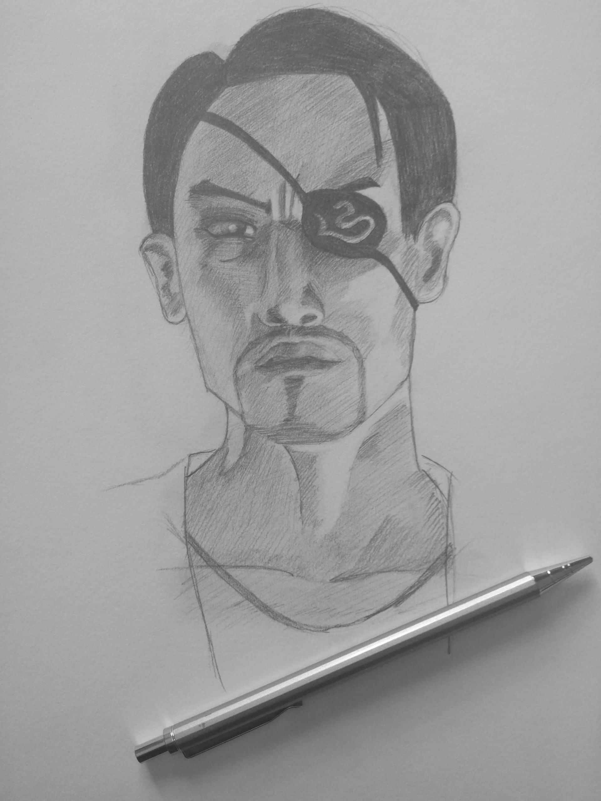 Laura Descatoire - Majima Goro (Yakuza) Sketch