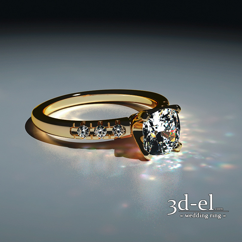 Artstation 3d Model Wedding Ring 3d Concept 3d Artist