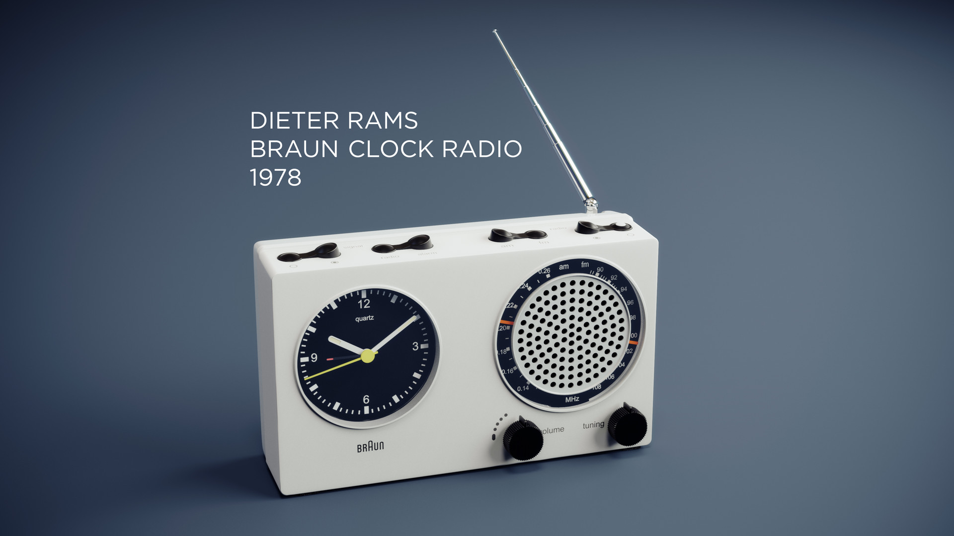 ArtStation - Clock Radio 1978