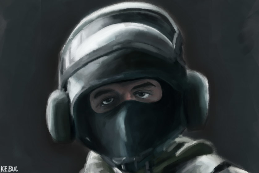 Artstation Rainbow Six Siege Bandit Painting Kemal Dewantoro