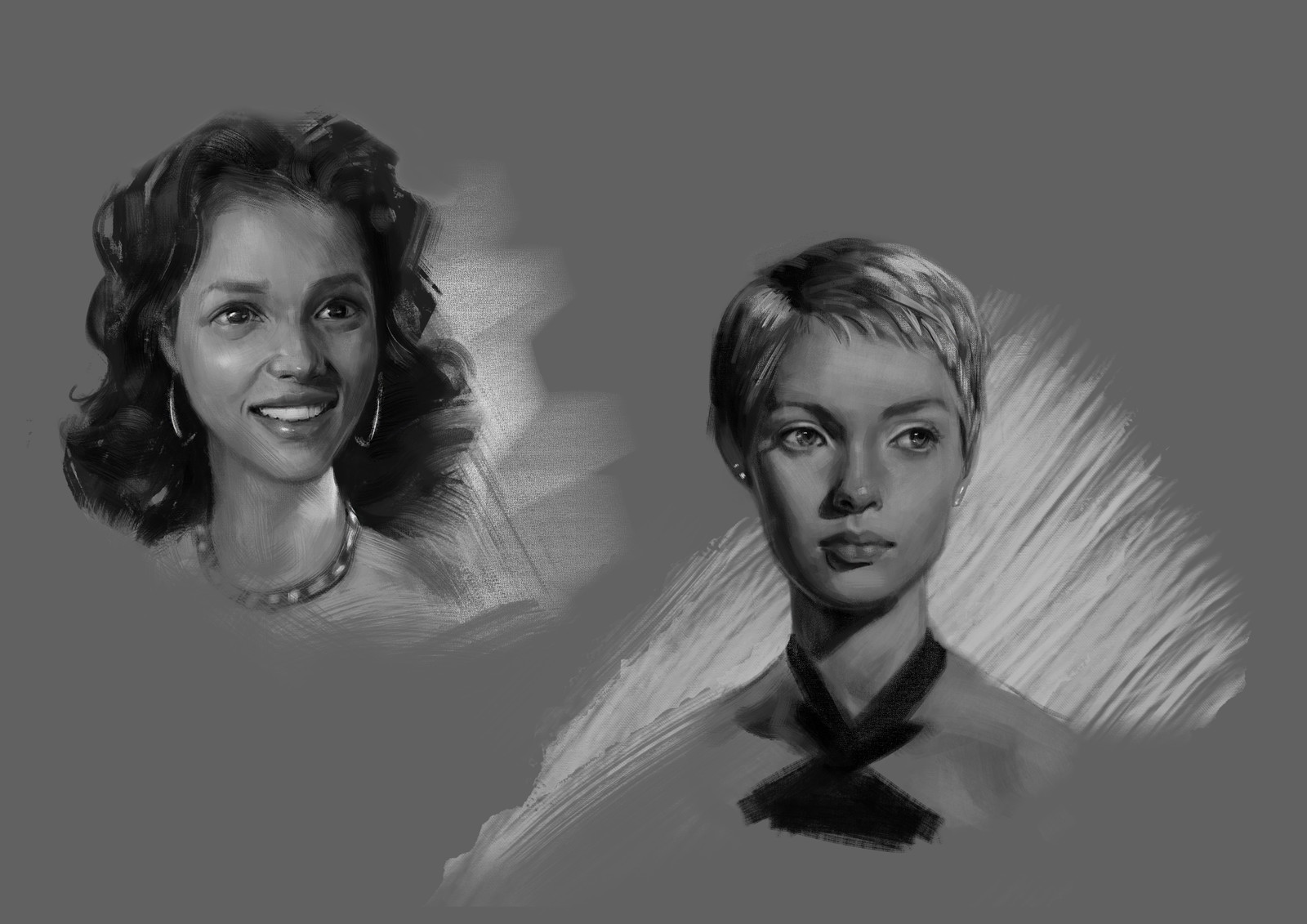 Dorothy Dandridge and Jean Seberg