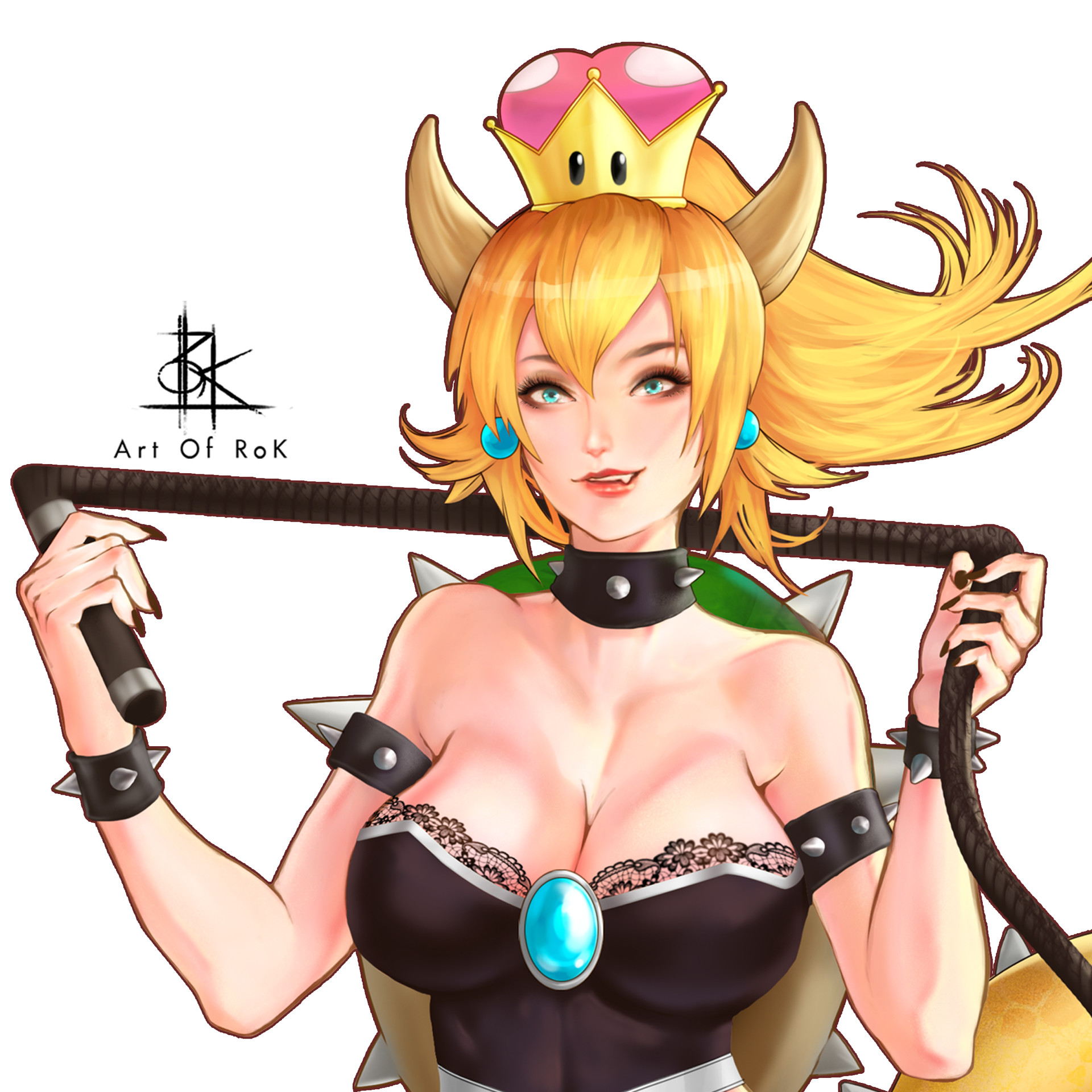 Artstation Fanart Bowsette From Super Smash Bros Ultimate By Art Of R O K Natcharat Duangkaew Bowser transformation (my pixel art version)artwork (i.redd.it). bowsette from super smash bros ultimate