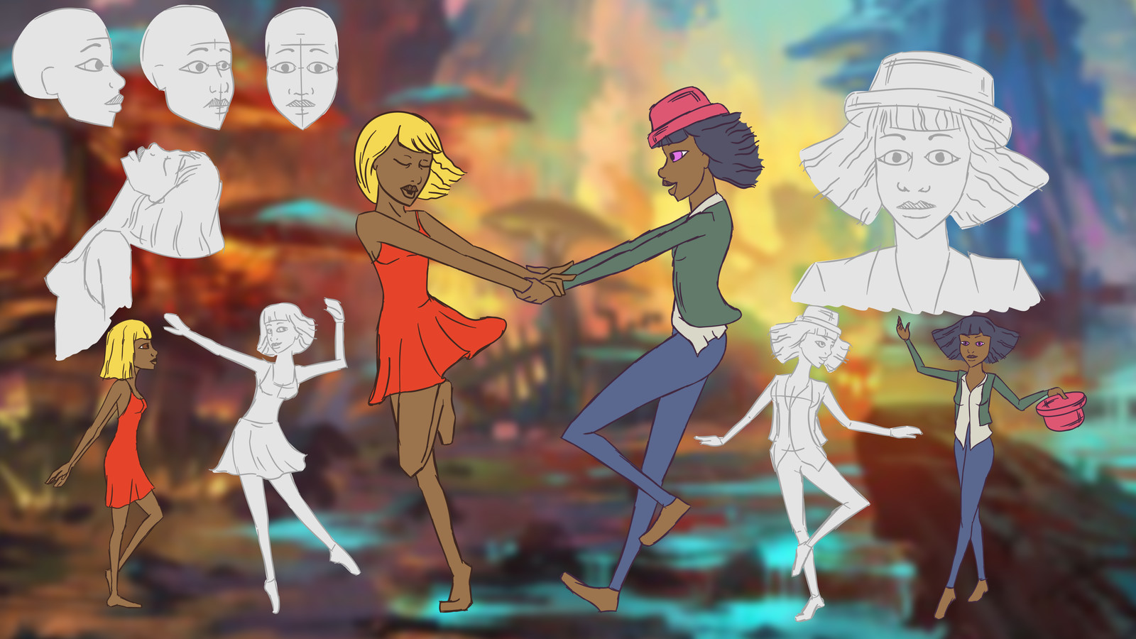 Concept art for the animation