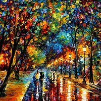 Artstation Oil Painting On Canvas Big Ben London Leonid Afremov