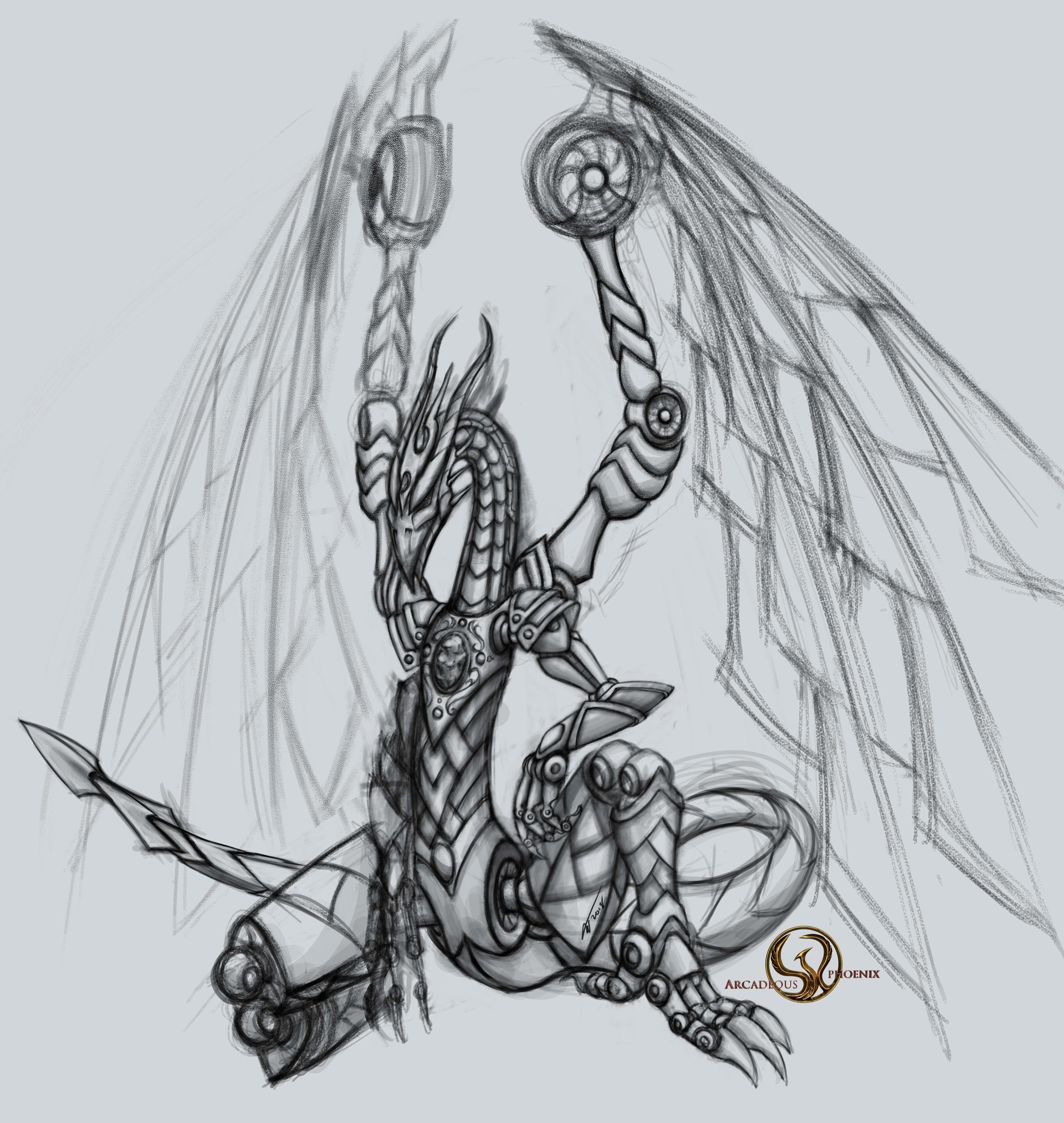Artstation Clockwork Dragon Concept Greater Powers Gods And Heroes