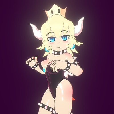 Andrew chacon bowsette render 0