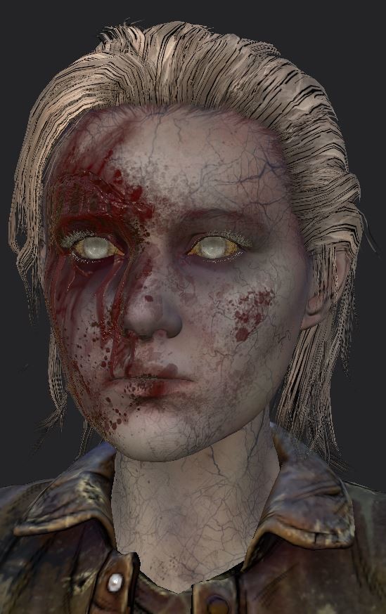 Zombie version created in Substance Painter
