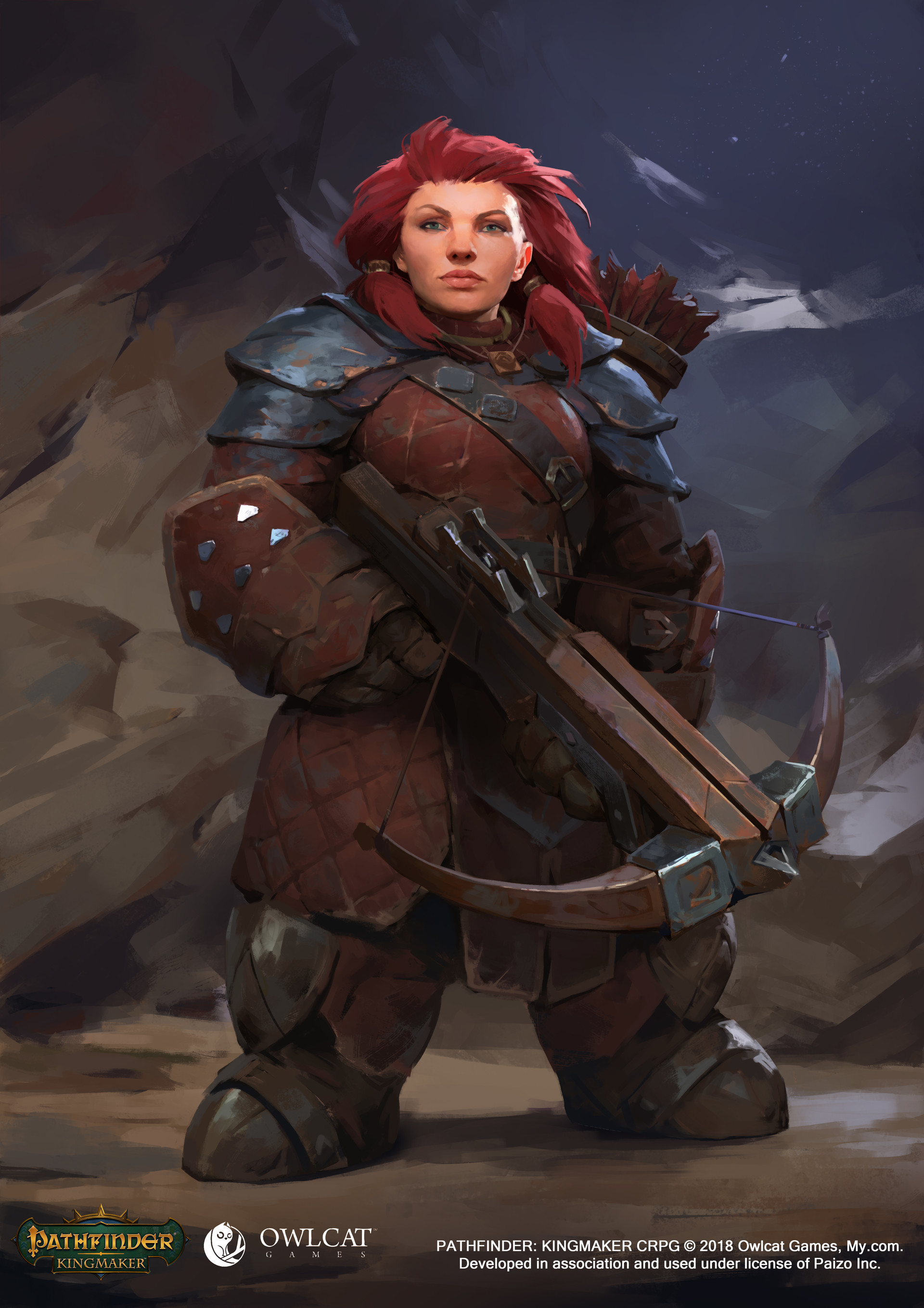 Pathfinder: Kingmaker- Dwarf Female Archer by Vyacheslav Safronov : r ...