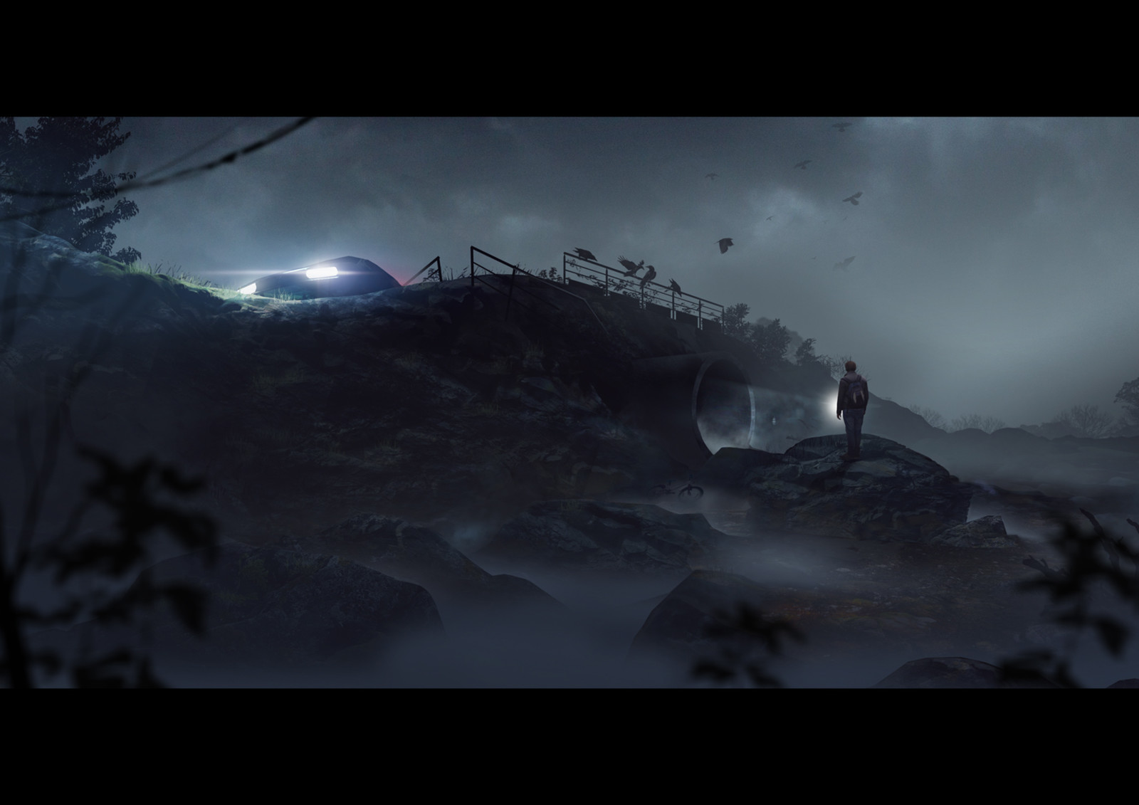 Foggy entrance