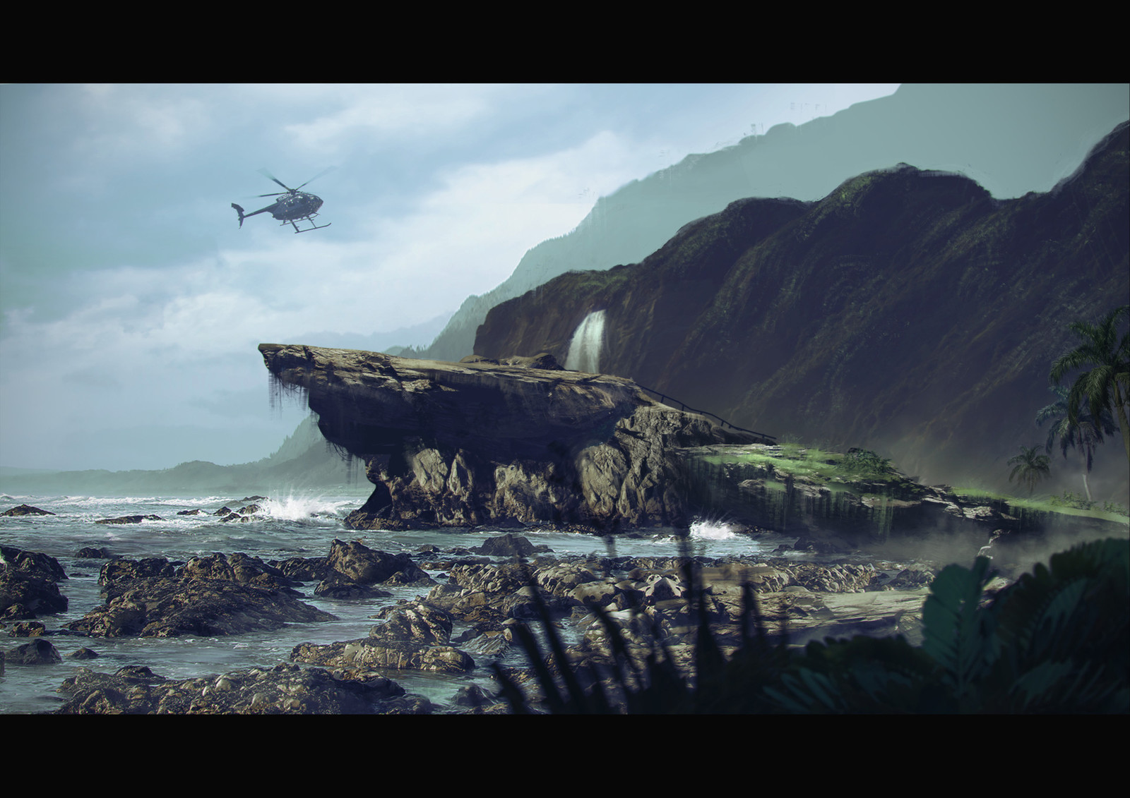Island cliffs