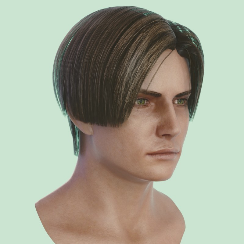 Artstation 3d Model Human Head Male V6 Stephan Plotnicov