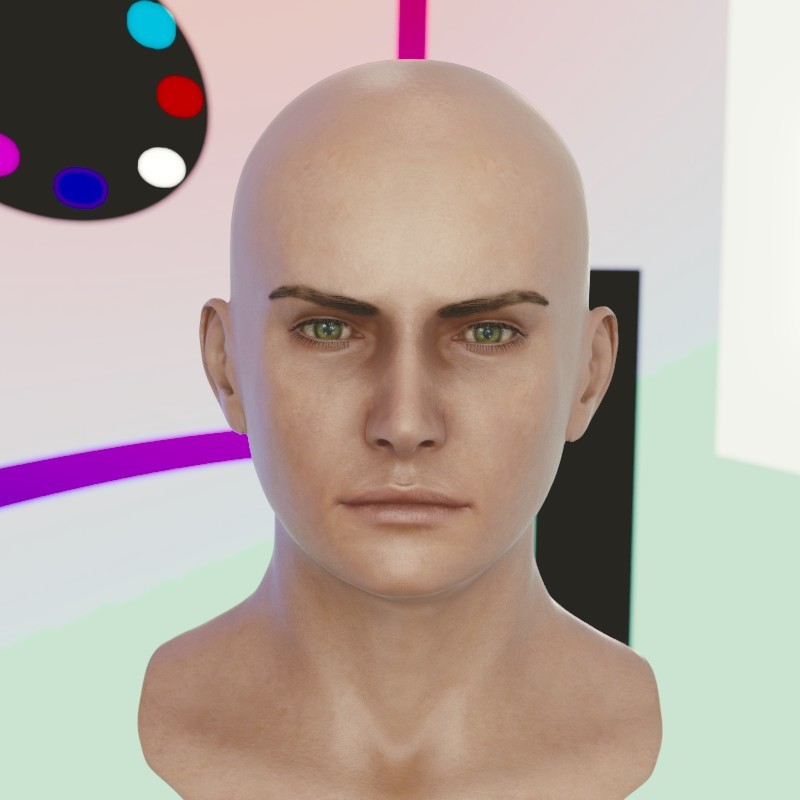 Artstation 3d Model Human Head Male V6 Stephan Plotnicov