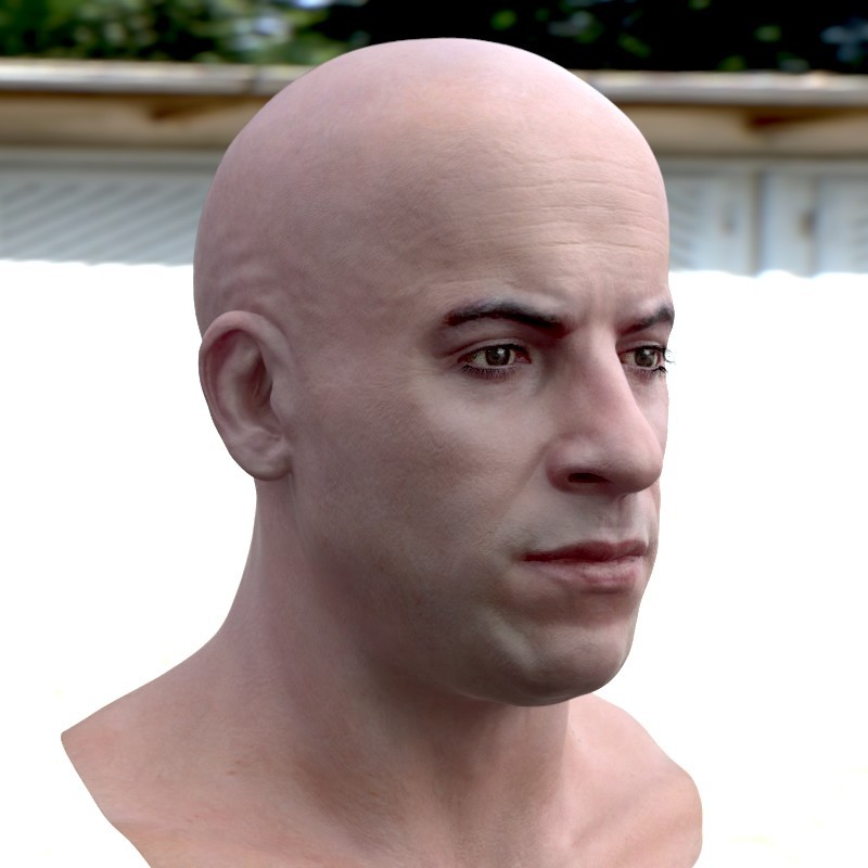 Artstation - The 3D Model Vin Diesel Head