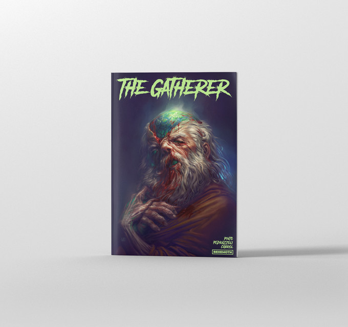 The Gatherer graphic novel mockup.
https://www.kickstarter.com/projects/1267908785/the-gatherer-vol-1-for-80s-cult-horror-fans/