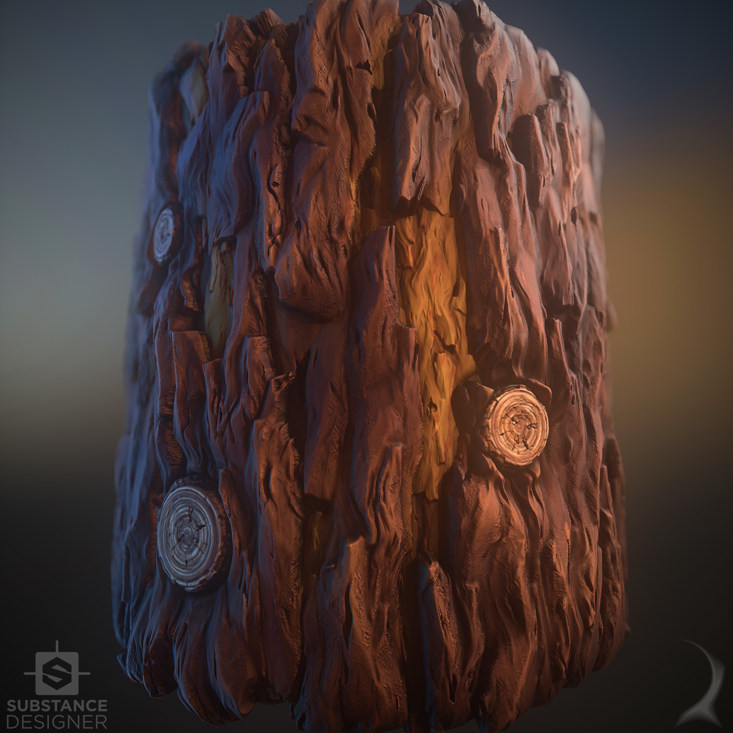 wallpapers Stylized Tree Bark artstation stylized series 3