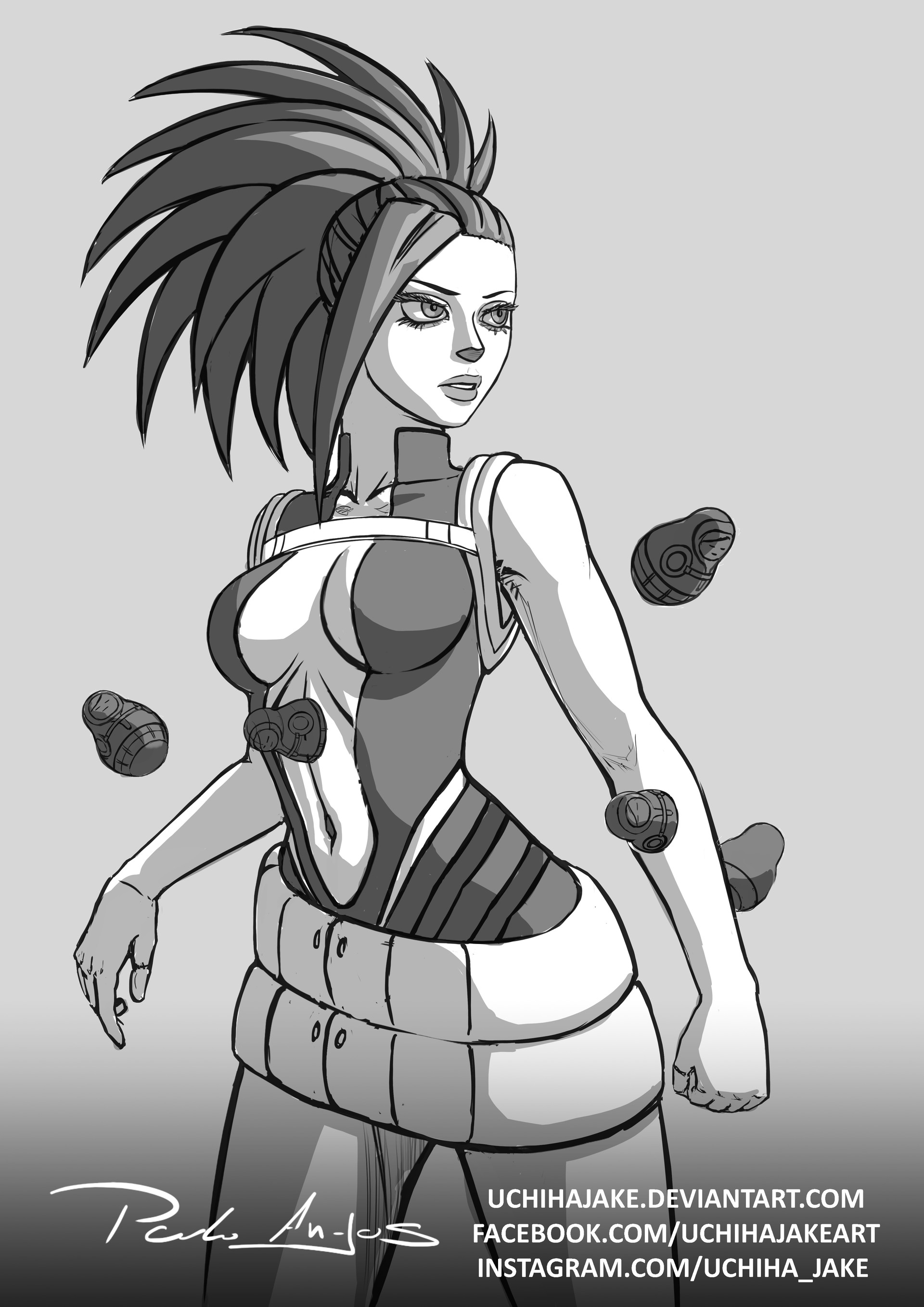 Artstation Yaoyorozu Momo Paulo Anjos