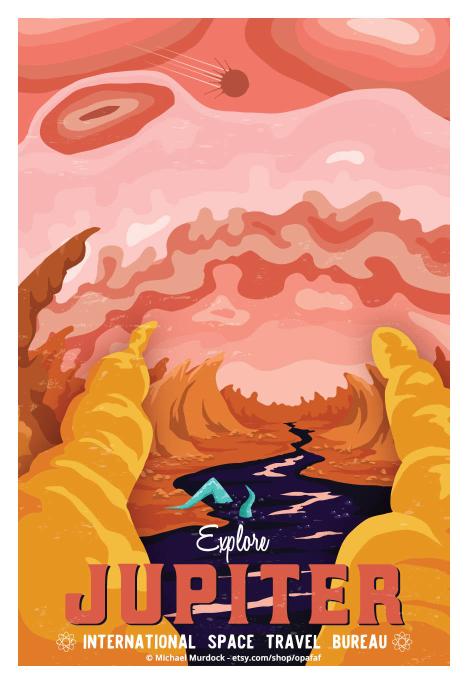 Michael Murdock Solar System Travel Posters