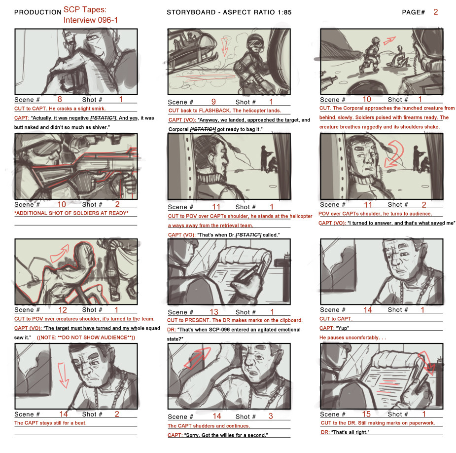 Artstation Storyboard Scp Tapes Interview 096 1 Szofi Molnar